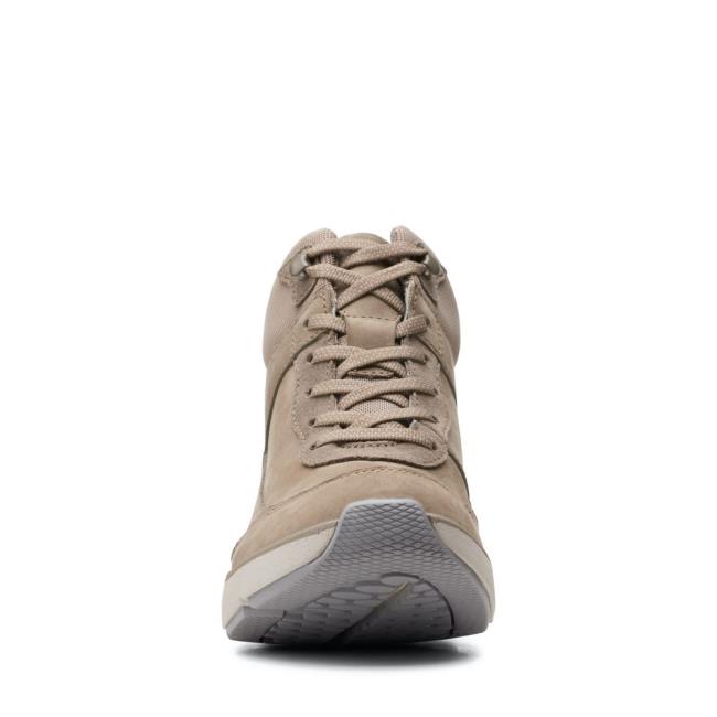 Clarks Wave 2.0 Mid. Gležnarji Ženske Olivno Zelene | CLK940NAT